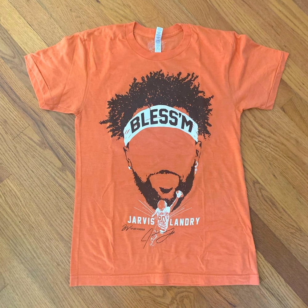 SMALL Jarvis Landry Cleveland Browns “Bless’m” Tee